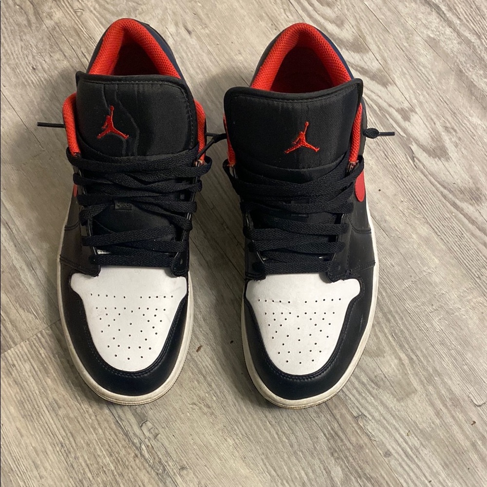 Jordan Black and Red Sneakers